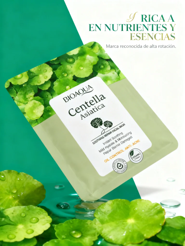 MASCARILLA FACIAL EN VELO BIOAQUA x 5 un