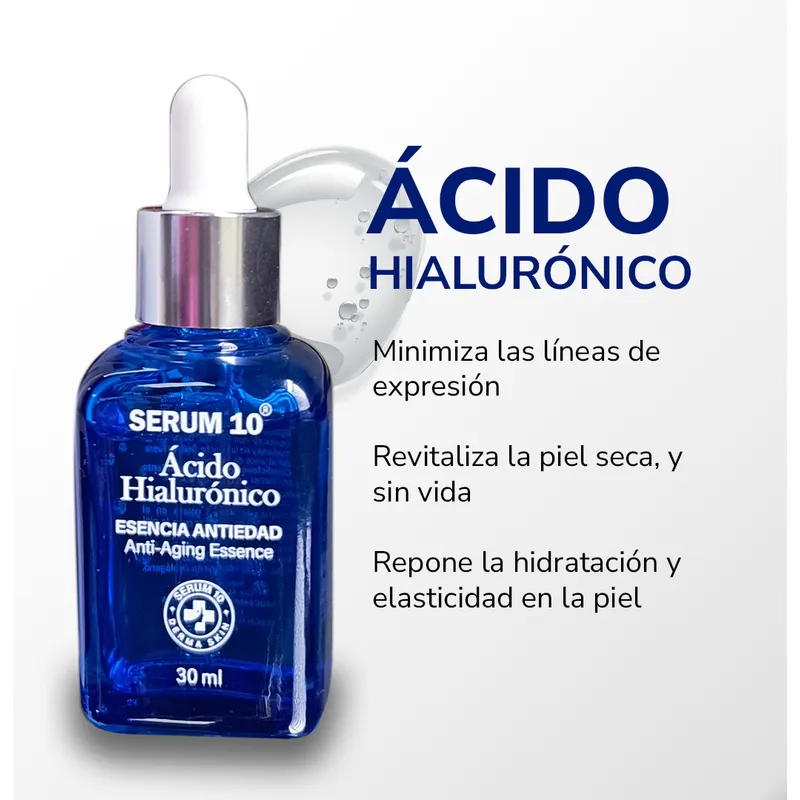 Serum 10 Acido Hialuronico escencia Anti-Edad